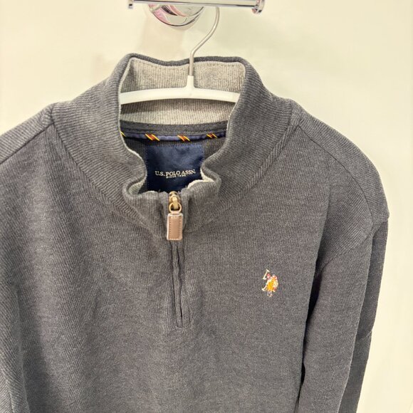 U.S. POLO ASSN. Men's Sweatshirt Dark Gray Size M - NWOT - Picture 3 of 9